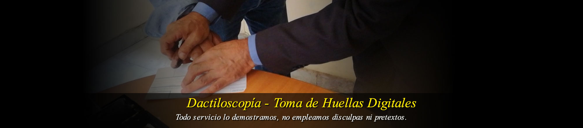 Dactiloscopía - Toma de Huellas Digitales